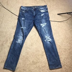 American Eagle dark wash slim jeans 34x34